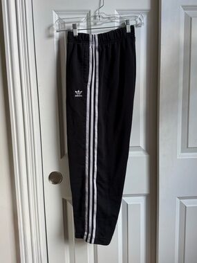 Adidas Black Track Cropped Sweatpants